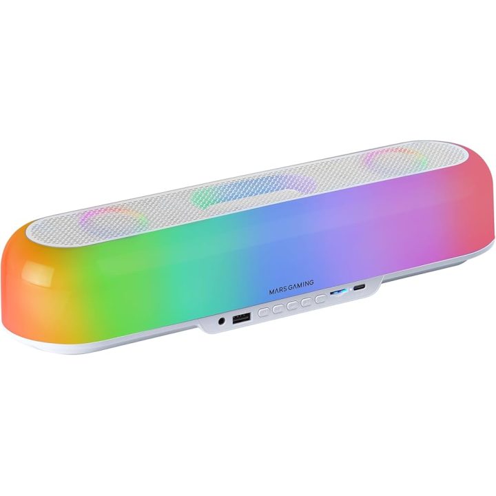 Mars Gaming MSB-ORB, Portable Speaker + 20W Soundbar, 360º Orbilight…
