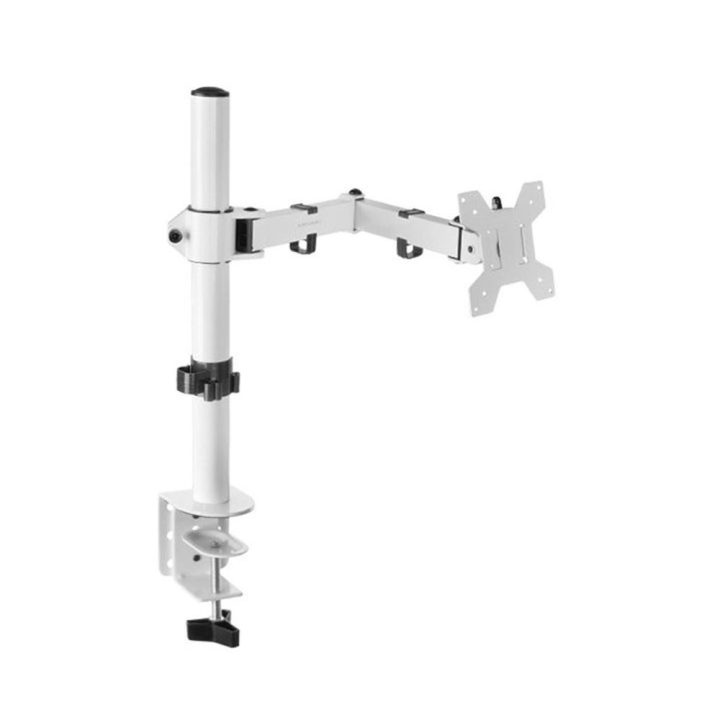 Mars Gaming MARM1 White, Articulated Monitor Arm Stand for Screens Up…