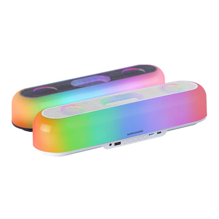 Mars Gaming MSB-ORB, Portable Speaker + 20W Soundbar, 360º Orbilight…