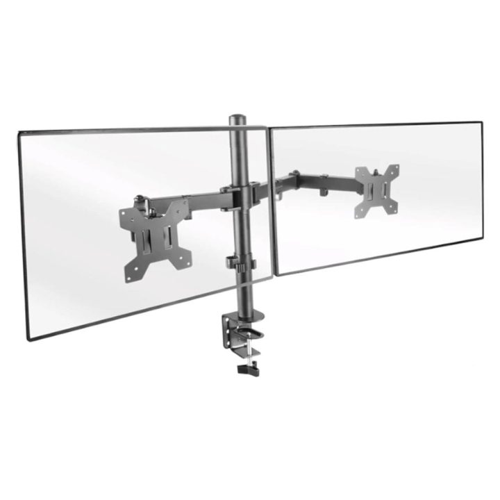Mars Gaming MARM2 Branco, Suporte de Monitor Dual de Braço para Ecrãs…