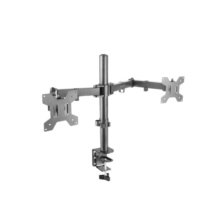 Mars Gaming MARM2 Branco, Suporte de Monitor Dual de Braço para Ecrãs…