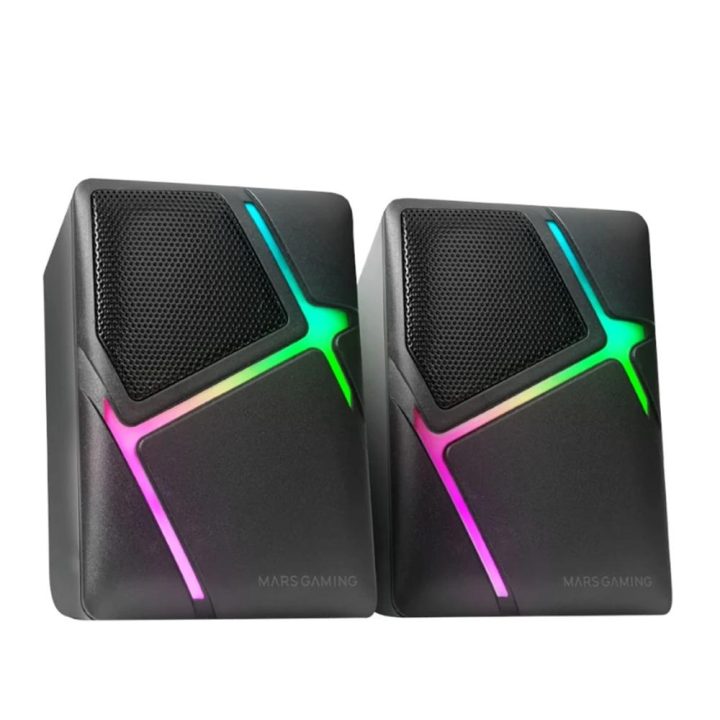 Mars Gaming MS-H, Colunas Gaming RGB Flow, Drivers Invertidos e Som…