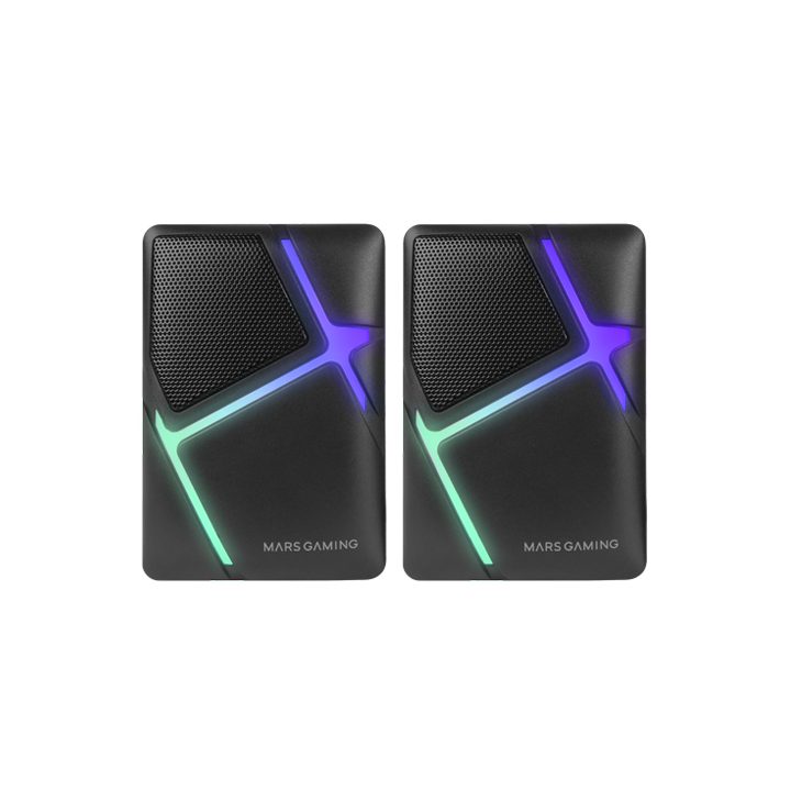 Mars Gaming MS-H, RGB Flow Gaming Speakers, Inverted Drivers and 10W…