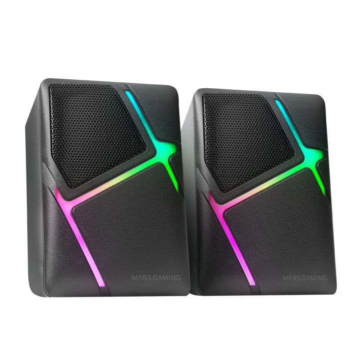 Mars Gaming MS-H, Altavoces Gaming RGB Flow, Drivers Invertidos y…