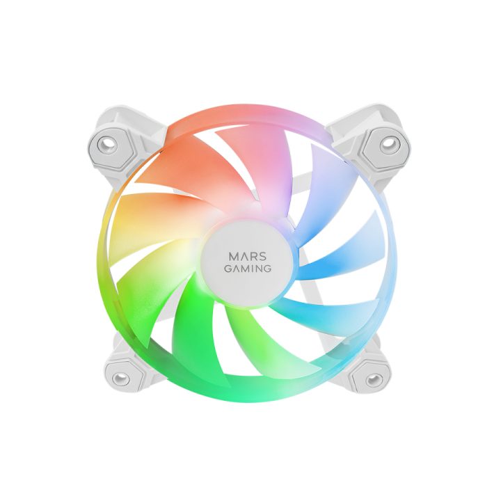 Mars Gaming MF-4A PC Case Fan 12 cm White 4 piece(s)