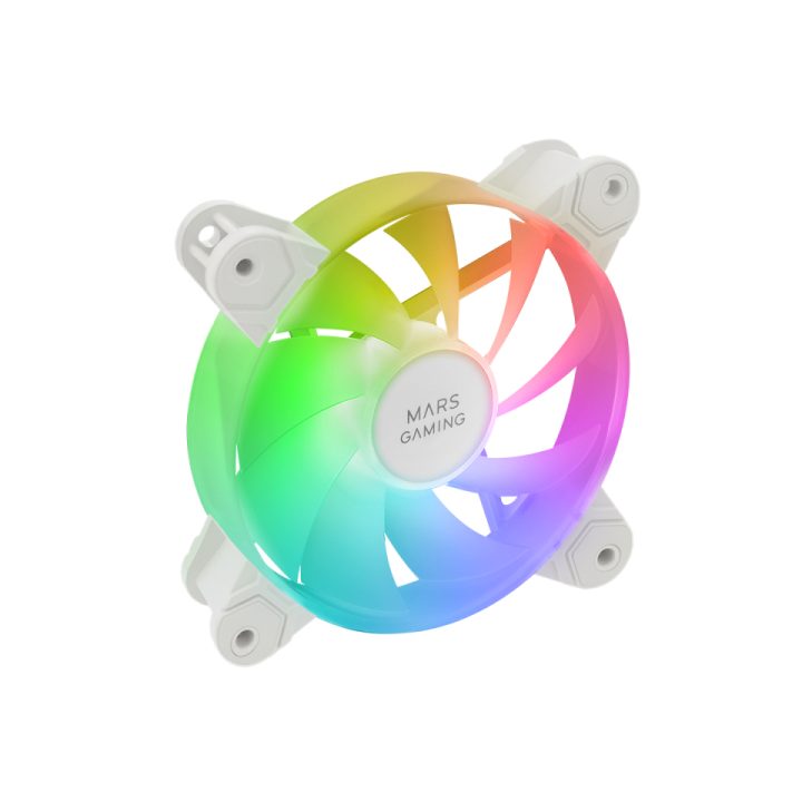 Mars Gaming MF-4A PC Case Fan 12 cm White 4 piece(s)