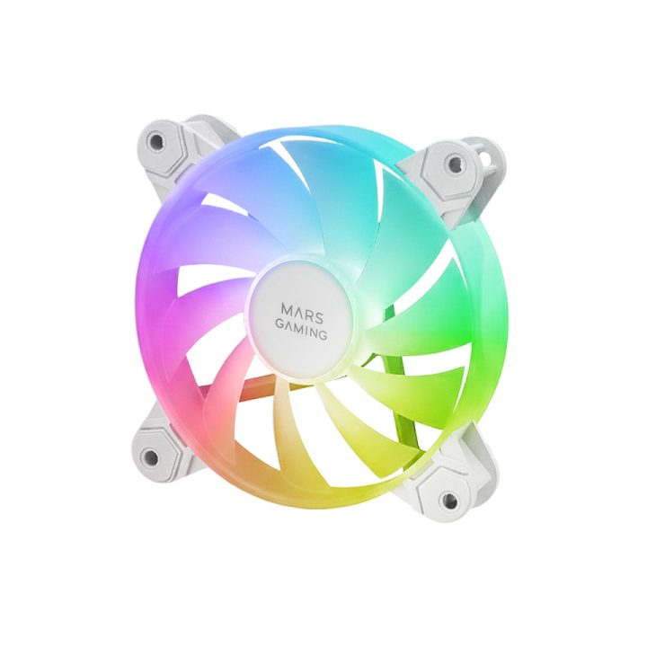 Mars Gaming MF-4A PC Case Fan 12 cm White 4 piece(s)