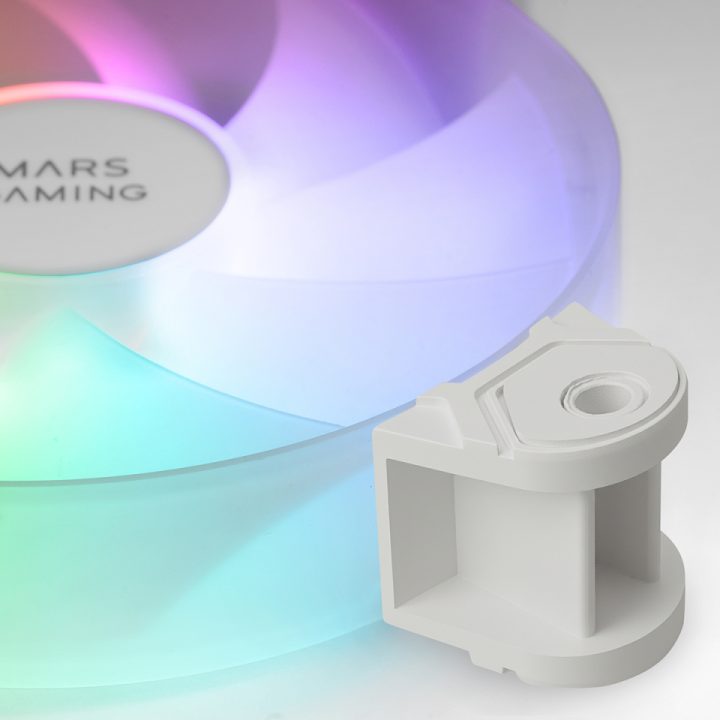 Mars Gaming MF-4A PC Case Fan 12 cm White 4 piece(s)