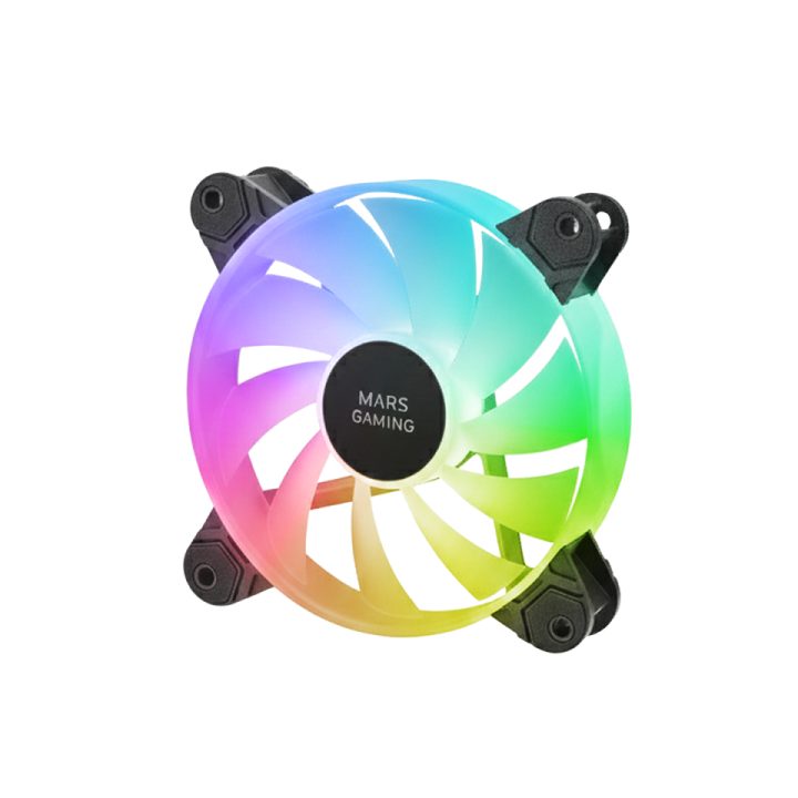 Mars Gaming MF-4A PC Case Fan 12 cm White 4 piece(s)
