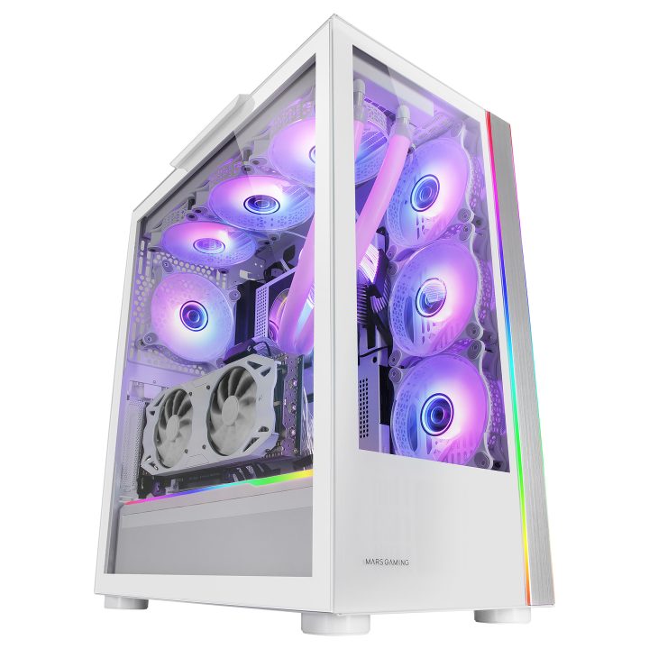 Mars Gaming MC-ULT, Caja Gaming Custom XXL E-ATX, Doble Cristal…