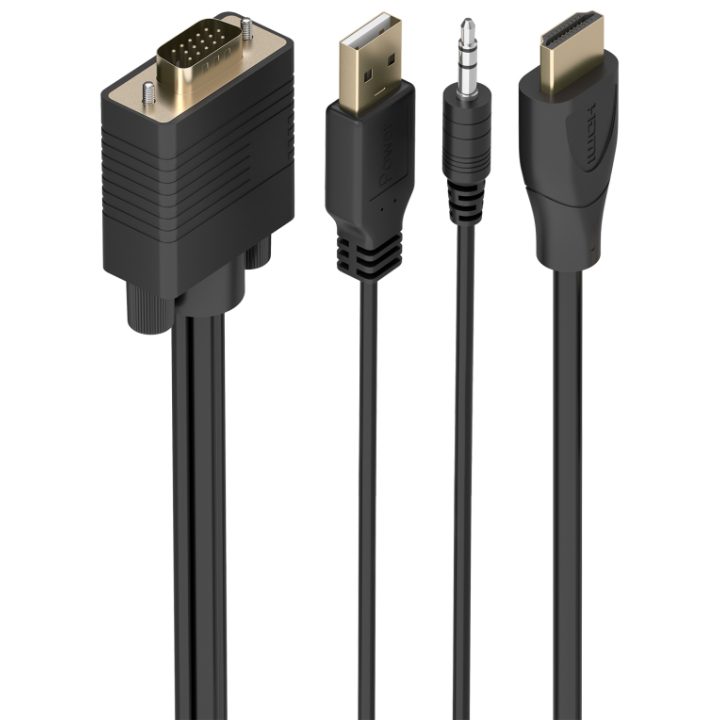 AISENS Cable Conversor SVGA+Audio a HDMI, SVGA/M+Jack…