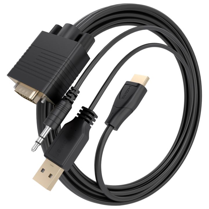 AISENS Cable Conversor SVGA+Audio a HDMI, SVGA/M+Jack…