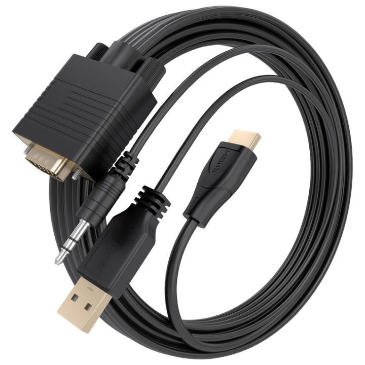 AISENS Cabo Conversor SVGA+Áudio para HDMI, SVGA/M+Jack…