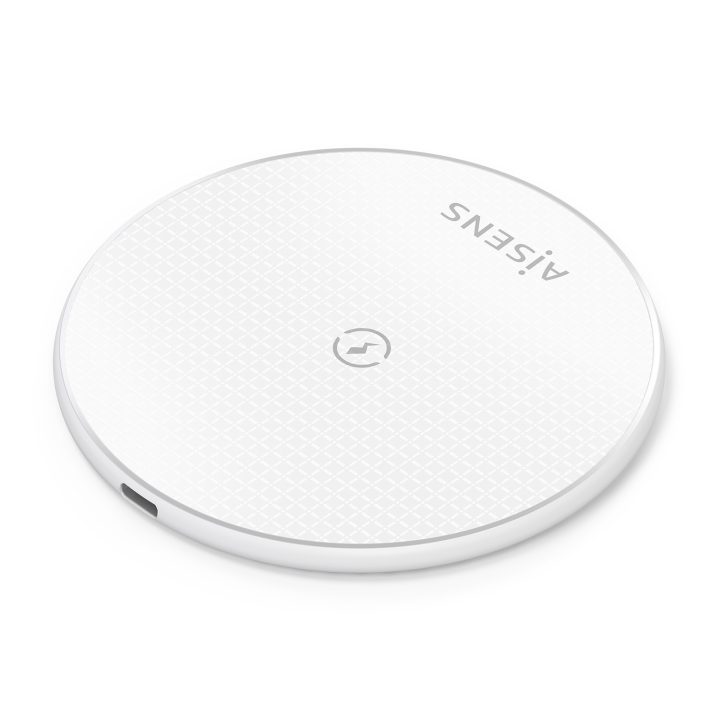 AISENS Wireless USB-C Charger 15W for Mobile Phone, White