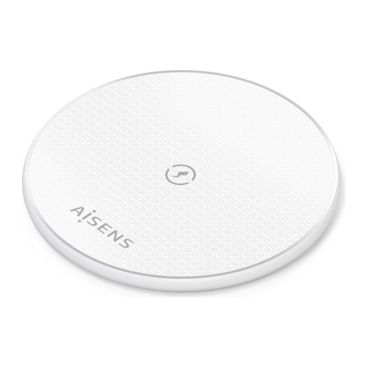 AISENS Cargador Inalambrico USB-C 15W Para Movil, Blanco