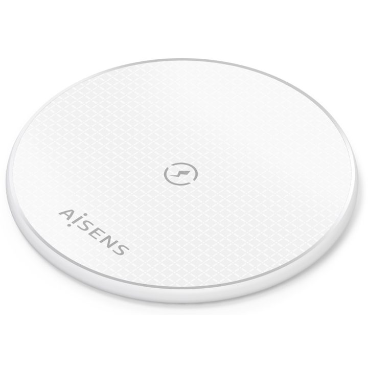 AISENS Cargador Inalambrico USB-C 15W Para Movil, Blanco