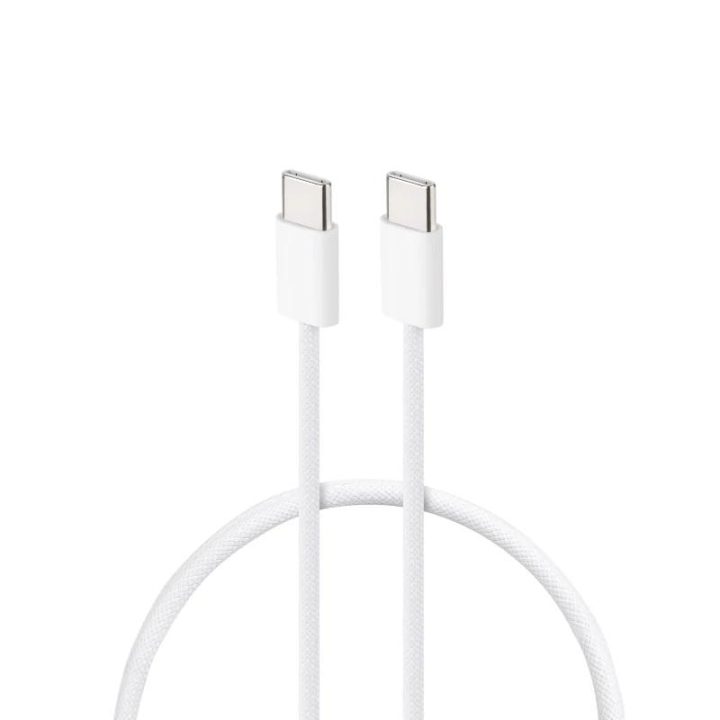 Nanocable Cable USB-C 2.0 60W 3A, USB-C/M-USB-C/M, Blanco, 1 m