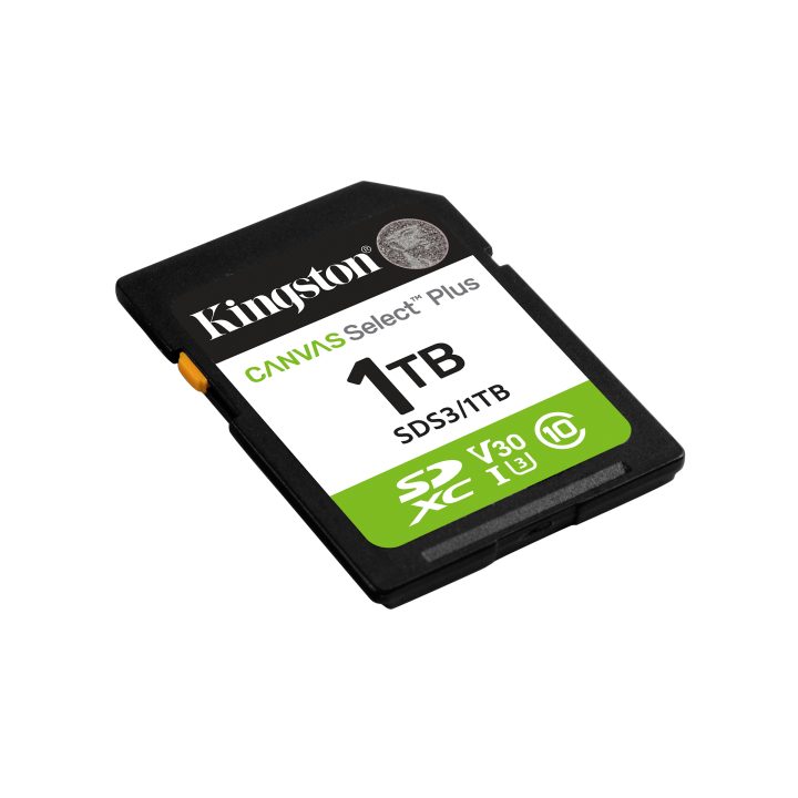 Kingston Technology 512 GB SDXC Canvas Select Plus Gen3 150 MB/s C10…