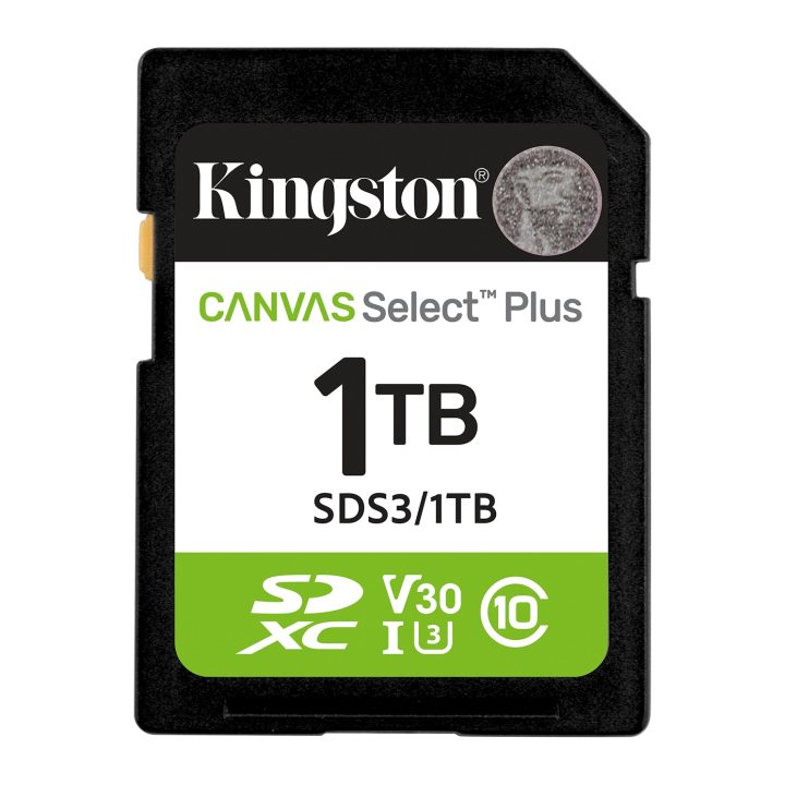 Kingston Technology 512 GB SDXC Canvas Select Plus Gen3 150 MB/s C10…