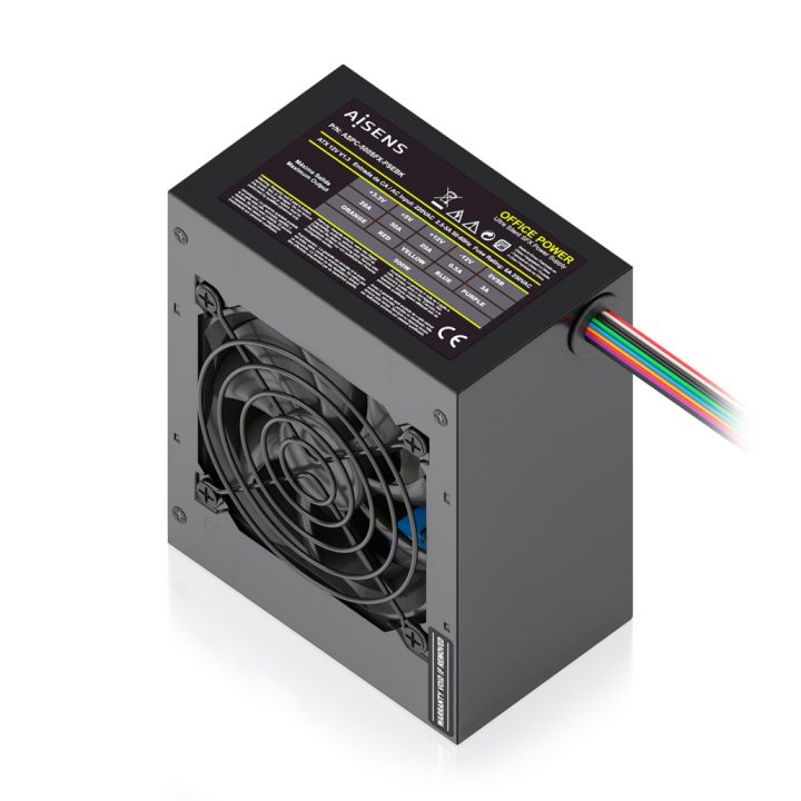 AISENS Fonte de Alimentação SFX 500W com Cabo de Alimentação OEM…