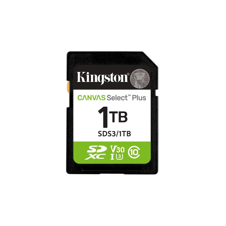 Kingston Technology 512 GB SDXC Canvas Select Plus Gen3 150 MB/s C10…