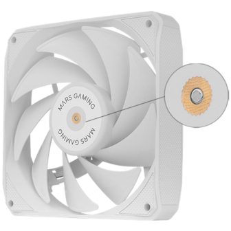 Mars Gaming MF-NCLX2, Kit 2x Ventiladores Ultrasilenciosos 120mm…
