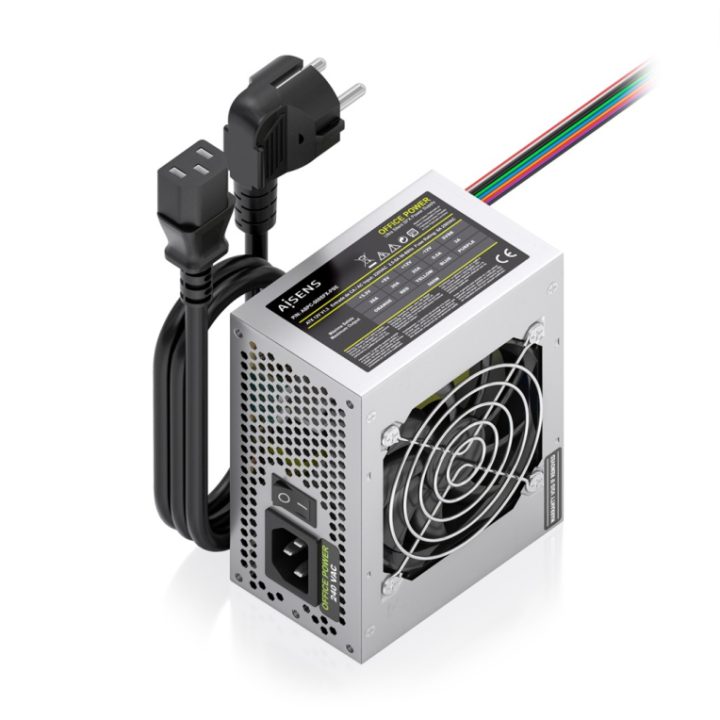 AISENS Fonte de Alimentação SFX 500W com Cabo de Alimentação OEM…