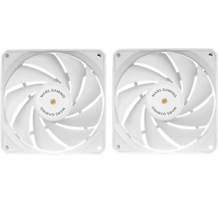 Mars Gaming MF-NCLX2, Kit 2x Ventiladores Ultrasilenciosos 120mm…