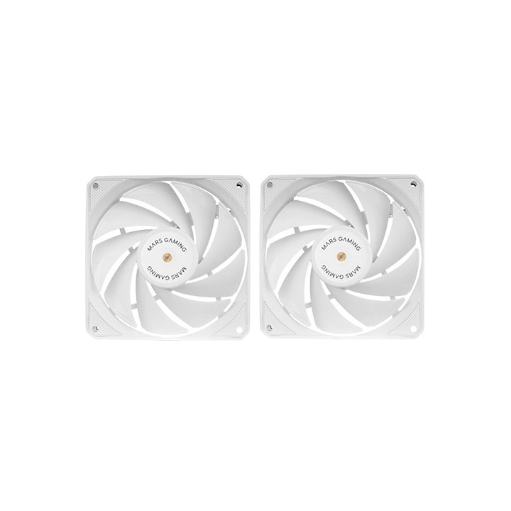Mars Gaming MF-NCLX2, Kit 2x Ventiladores Ultrasilenciosos 120mm…