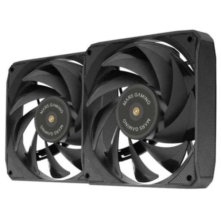 Mars Gaming MF-NCLX2, Kit 2x Ventiladores Ultrasilenciosos 120mm…