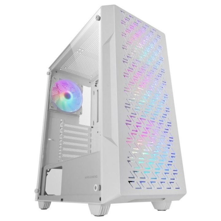 Mars Gaming MC-GEO, ATX Gaming Case, 4x 12cm FRGB Rainbow Fans…