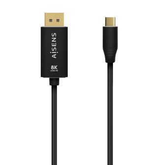 AISENS Cable Conversor Aluminio USB-C a Displayport 8K@60Hz…