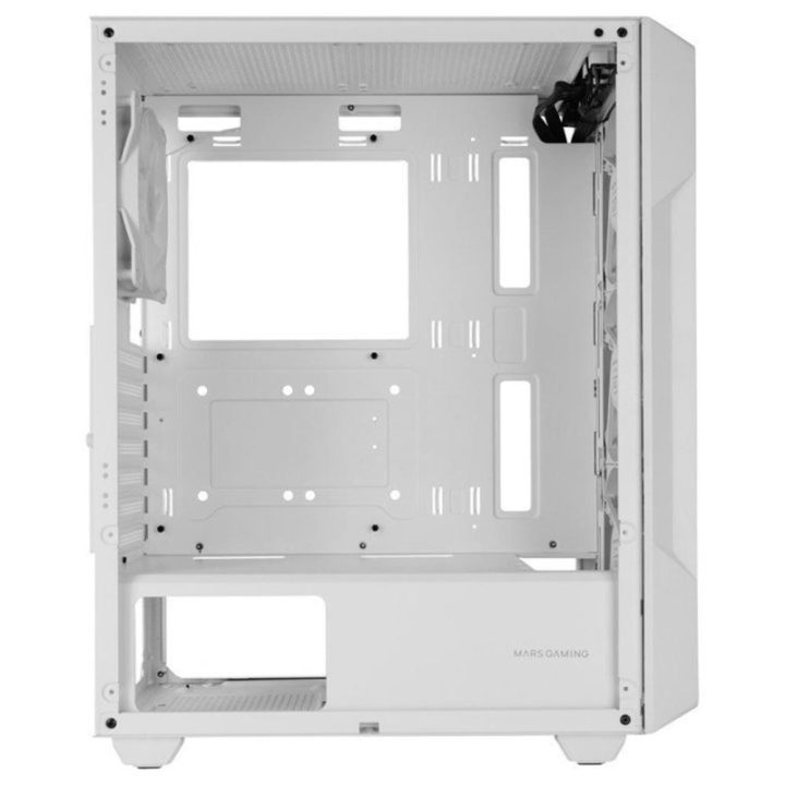 Mars Gaming MC-GEO, ATX Gaming Case, 4x 12cm FRGB Rainbow Fans…