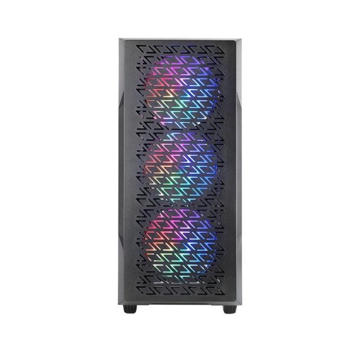 Mars Gaming MC-GEO, ATX Gaming Case, 4x 12cm FRGB Rainbow Fans…