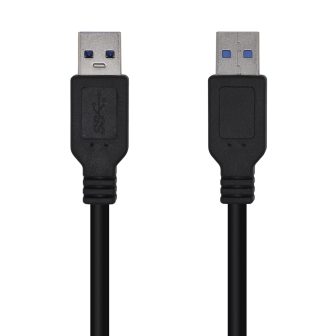 AISENS USB 3.0 Cable, Type A/M-A/M, Black, 2.0m