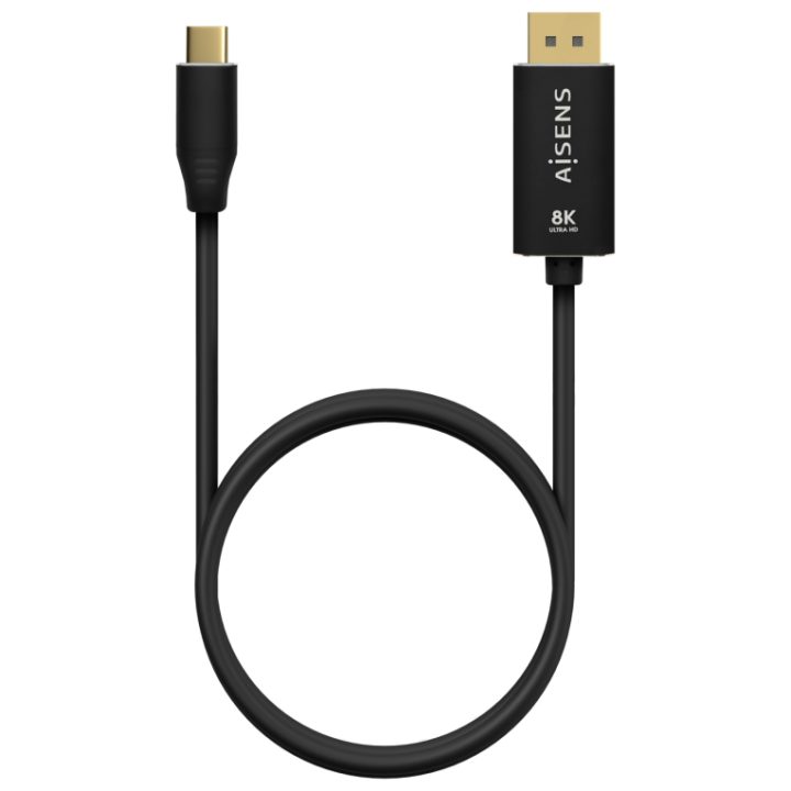 AISENS Cable Conversor Aluminio USB-C a Displayport 8K@60Hz…
