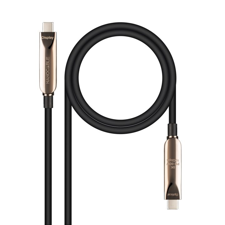 Nanocable USB 3.2 Gen2x1 AOC Cable, 60W 3A PD 10Gbps 8K@60Hz, USB-C…