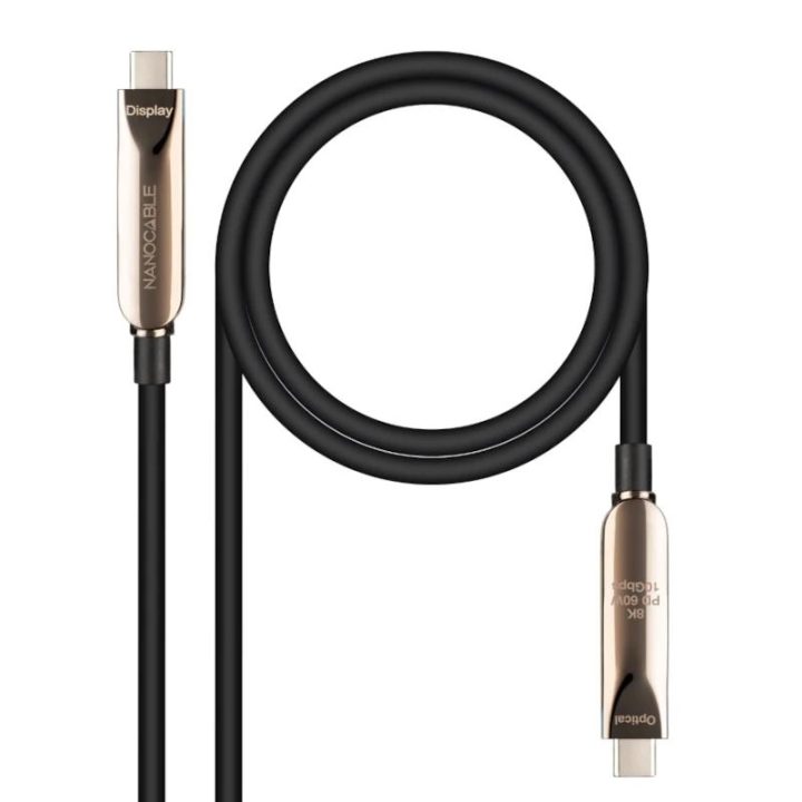 Nanocable USB 3.2 Gen2x1 AOC Cable, 60W 3A PD 10Gbps 8K@60Hz, USB-C…