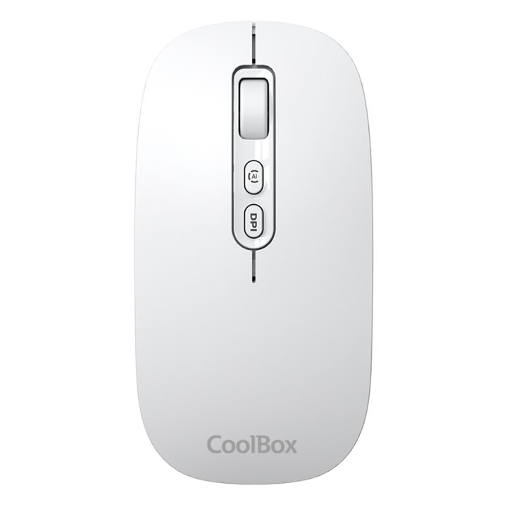 CoolBox RATON W02 IA BLANCO INALAMBRICO RECARGABLE 500MAH RF+BT…