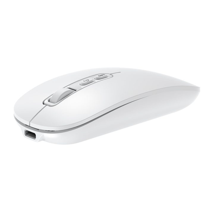 CoolBox W02 IA Wireless Rechargeable Mouse White 500mAh RF+BT 1600DPI…