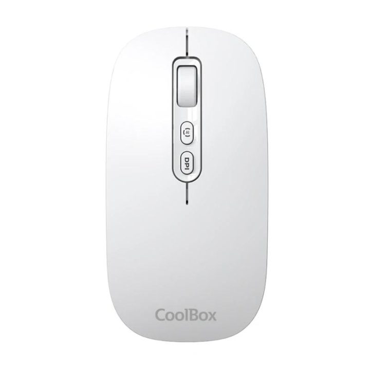 CoolBox W02 IA Wireless Rechargeable Mouse White 500mAh RF+BT 1600DPI…