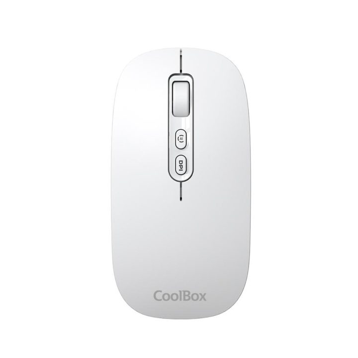 CoolBox W02 IA Wireless Rechargeable Mouse White 500mAh RF+BT 1600DPI…