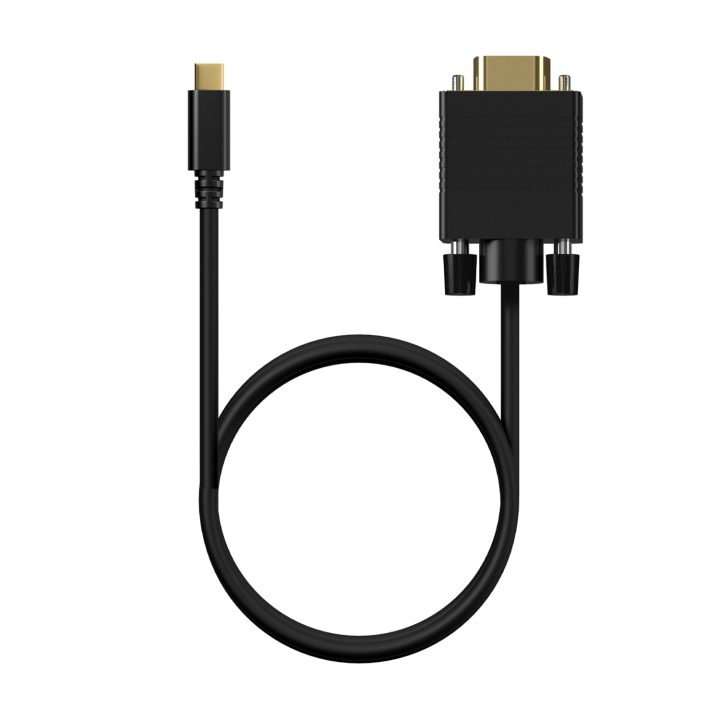 AISENS Cabo Conversor USB-C para VGA, USB-C/M-HDB15/M, Preto, 0.8M