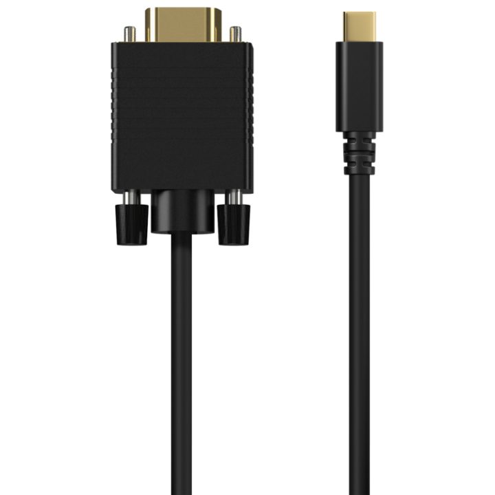 AISENS Cabo Conversor USB-C para VGA, USB-C/M-HDB15/M, Preto, 0.8M