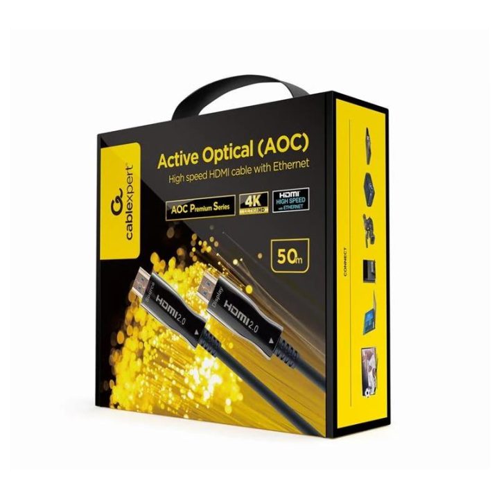 Gembird Premium High-Speed AOC HDMI Cable, 50 m (CCBP-HDMI-AOC-50M-02)