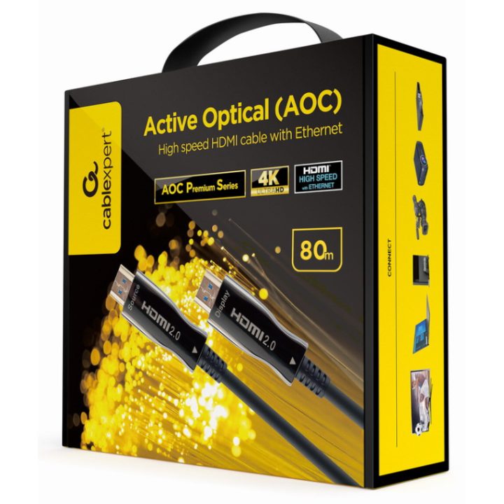 Gembird Cable AOC HDMI Alta Velocidade Premium, 50 m…
