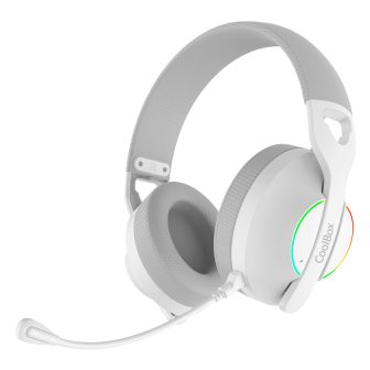 CoolBox WB01 RGB Wireless and Wired Over-Ear Headphones…