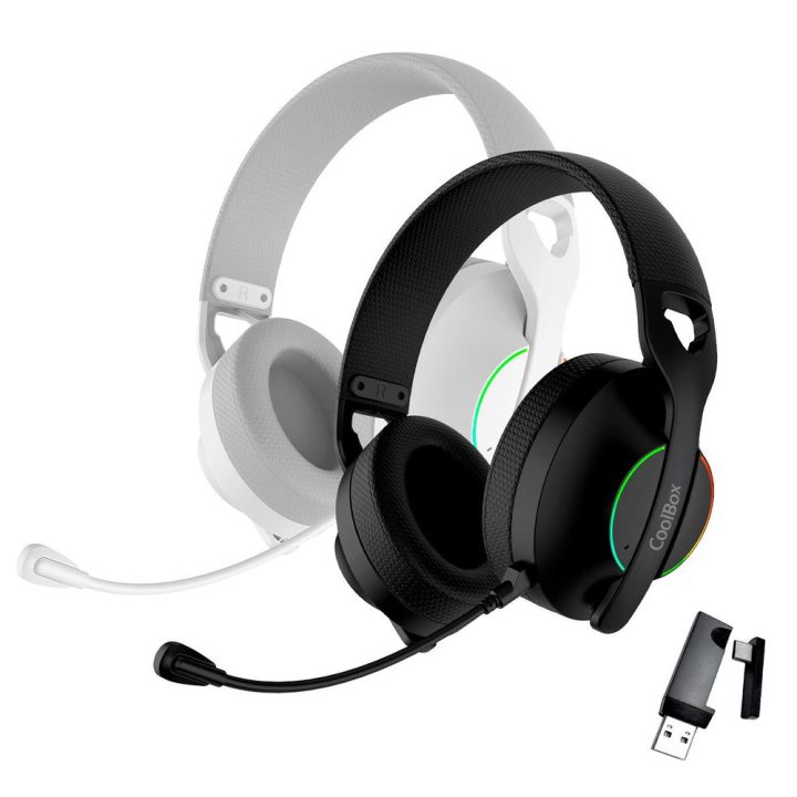 CoolBox WB01 RGB auriculares de diadema inalámbricos y con cable…