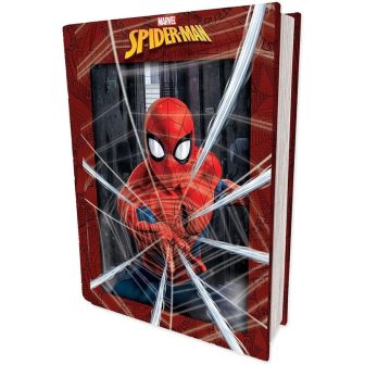 Quebra-cabeças livro lenticular prime 3d Marvel spiderman 300 peças