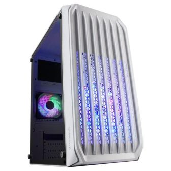 Mars Gaming MC-S2, Compact Micro-ATX Gaming PC Case, 2 FRGB Rainbow…